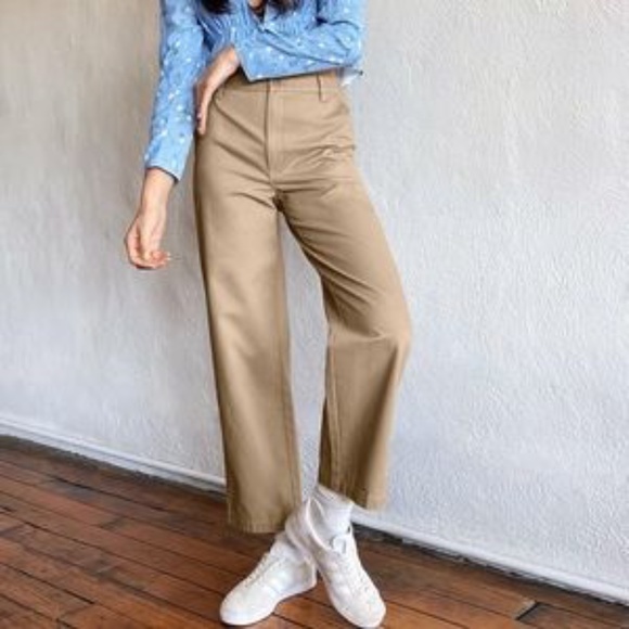 Aritzia jaden pant colour: gd turner taupe size: 00 - Picture 1 of 4